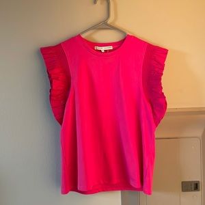 Hot pink top!